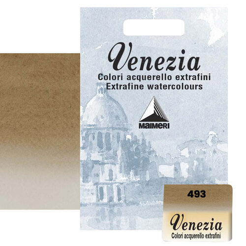 Maimeri Venezia Yarım Tablet Sulu Boya No:493 Raw Umber - 493 Raw Umber