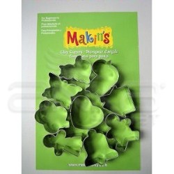 Makins Clay - Makin's Clay Kesici Kalıp Seti Günlük 9 Desen Kod:37012