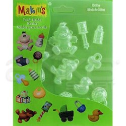 Makins Clay - Makin's Clay Push Mold Şekilleme Kalıbı Bebek Kod:39009 (1)