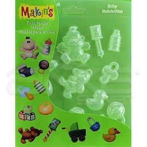 Makin's Clay Push Mold Şekilleme Kalıbı Bebek Kod:39009