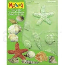 Makins Clay - Makin's Clay Push Mold Şekilleme Kalıbı Deniz Kabukları Kod:39003 (1)