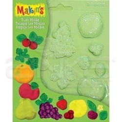 Makins Clay - Makin's Clay Push Mold Şekilleme Kalıbı Meyveler Kod:39002 (1)