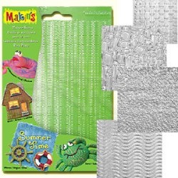 Makins Clay - Makin's Clay Texture Sheets Doku Kalıpları 4lü Set A (1)