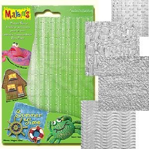 Makin's Clay Texture Sheets Doku Kalıpları 4lü Set A