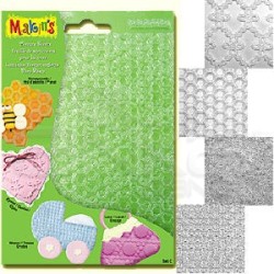 Makin's Clay Texture Sheets Doku Kalıpları 4lü Set C - Thumbnail