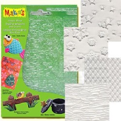 Makins Clay - Makin's Clay Texture Sheets Doku Kalıpları 4lü Set D (1)