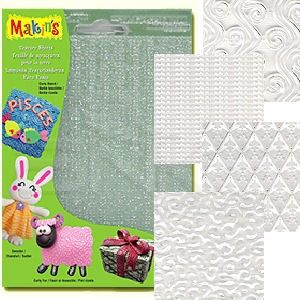 Makin's Clay Texture Sheets Doku Kalıpları 4lü Set E