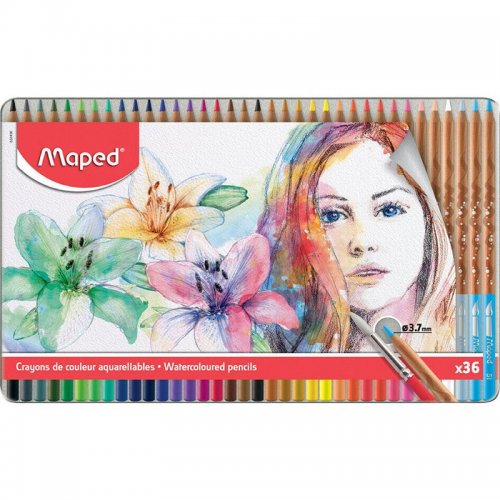 Maped Watercoloured Pencils 3.7mm 36lı