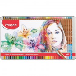 Maped - Maped Watercoloured Pencils 3.7mm 72li