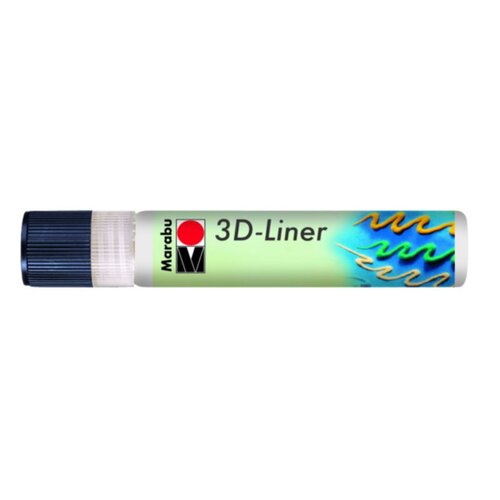 Marabu 3D Liner Boyutlu Boncuk Boyası 25ml No:670 Beyaz - 670 Beyaz