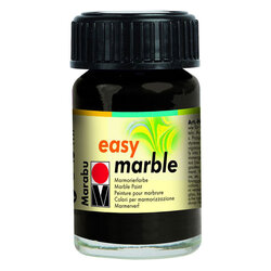 Marabu - Marabu Easy Marble Ebru Boyası 15ml 073 Black