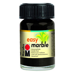 Marabu - Marabu Easy Marble Ebru Boyası 15ml No:073 Black