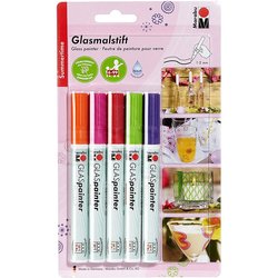 Marabu - Marabu Glas Painter Cam Marker Kalem 5li Set