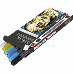 Marabu - Marabu Graphix Aqua Pen 6lı Set Metropolitan (1)