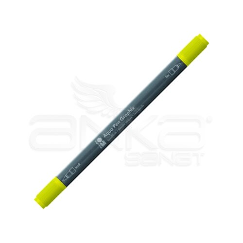 Marabu Graphix Aqua Pen Çift Uçlu Sulu Boya Kalemi 019 Yellow - 019 Yellow