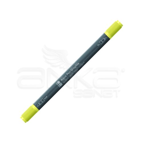 Marabu Graphix Aqua Pen Çift Uçlu Sulu Boya Kalemi 020 Lemon - 020 Lemon