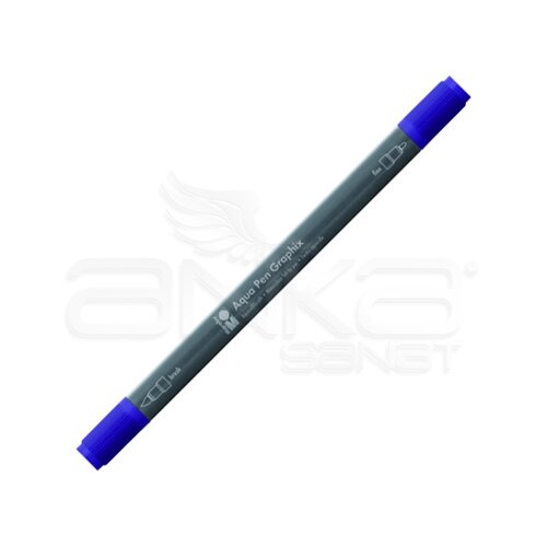 Marabu Graphix Aqua Pen Çift Uçlu Sulu Boya Kalemi 037 Plum