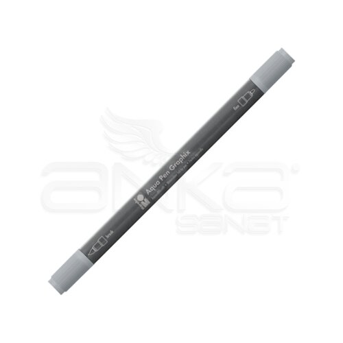 Marabu Graphix Aqua Pen Çift Uçlu Sulu Boya Kalemi 078 Grey - 078 Grey