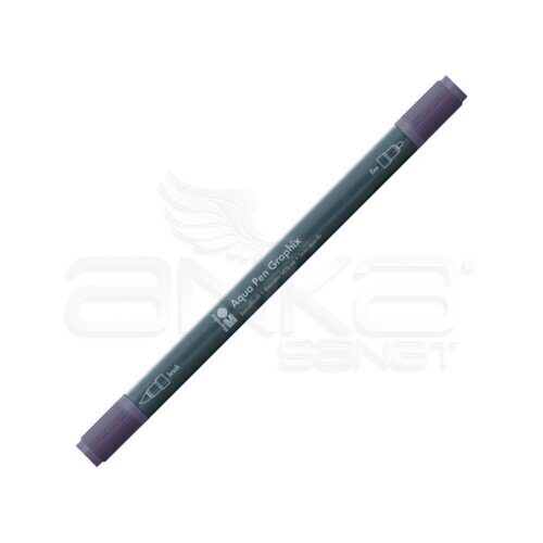 Marabu Graphix Aqua Pen Çift Uçlu Sulu Boya Kalemi 080 Smoky Quartz