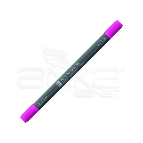 Marabu Graphix Aqua Pen Çift Uçlu Sulu Boya Kalemi 132 Pink Candy - 132 Pink Candy