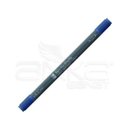 Marabu Graphix Aqua Pen Çift Uçlu Sulu Boya Kalemi 145 Smoky Blue