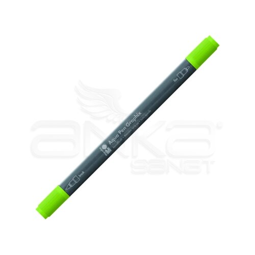 Marabu Graphix Aqua Pen Çift Uçlu Sulu Boya Kalemi 154 Lime - 154 Lime