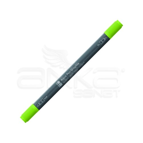 Marabu Graphix Aqua Pen Çift Uçlu Sulu Boya Kalemi 156 Jade
