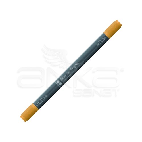 Marabu Graphix Aqua Pen Çift Uçlu Sulu Boya Kalemi 225 Tangerine - 225 Tangerine