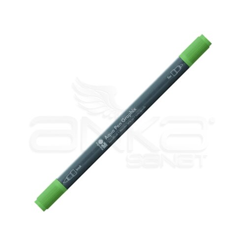 Marabu Graphix Aqua Pen Çift Uçlu Sulu Boya Kalemi 266 Antique Green - 266 Antique Green