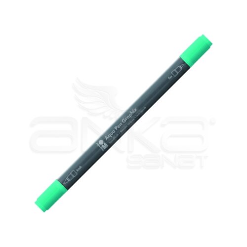Marabu Graphix Aqua Pen Çift Uçlu Sulu Boya Kalemi 297 Aqua Green - 297 Aqua Green