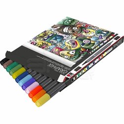 Marabu - Marabu Graphix Mega Mash Aqua Pen Set 12 Renk (1)