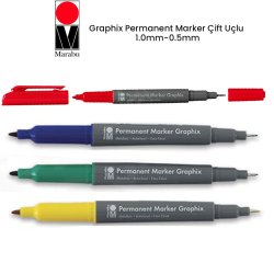 Marabu - Marabu Graphix Permanent Marker Çift Uçlu 1.0mm-0.5mm