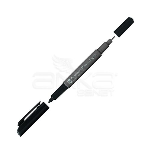 Marabu Graphix Permanent Marker Çift Uçlu 1.0mm-0.5mm 073 Black