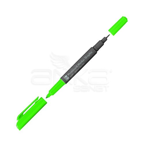 Marabu Graphix Permanent Marker Çift Uçlu 1.0mm-0.5mm 154 Lime - 154 Lime