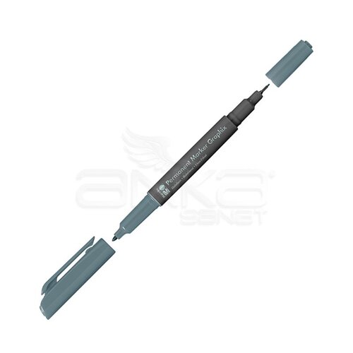 Marabu Graphix Permanent Marker Çift Uçlu 1.0mm-0.5mm 169 Stone Grey - 169 Stone Grey