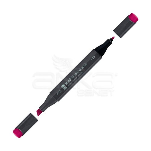 Marabu Graphix Sketch Marker Çift Uçlu Kalem 937 Cadmium Red Middle