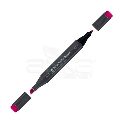 Marabu Graphix Sketch Marker Çift Uçlu Kalem 937 Cadmium Red Middle - 937 Cadmium Red Middle