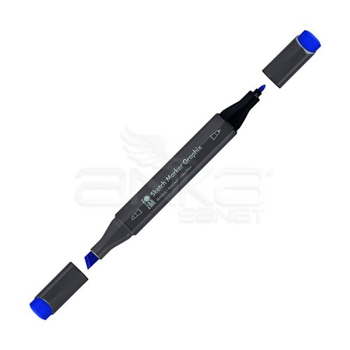Marabu Graphix Sketch Marker Çift Uçlu Kalem 958 Ultramarine Blue