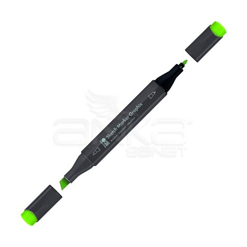 Marabu Graphix Sketch Marker Çift Uçlu Kalem 960 Light Green