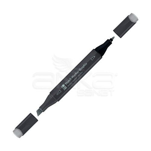 Marabu Graphix Sketch Marker Çift Uçlu Kalem 992 Warm Grey - 992 Warm Grey