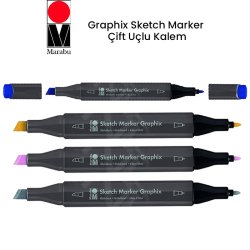 Marabu - Marabu Graphix Sketch Marker Çift Uçlu Kalem