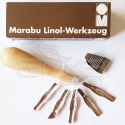 Marabu Linol Oyma Bıçağı 5li Set - Thumbnail