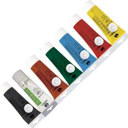 Maries Akrilik Boya Seti 7li Ana Renkler - Thumbnail