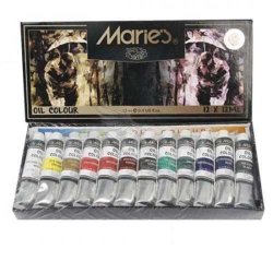 Maries - Maries Yağlı Boya Seti 12x12ml E1381B