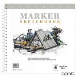 Copic - Can Kardeş Marker Sketchbook 180g 15x15cm 30 Sayfa