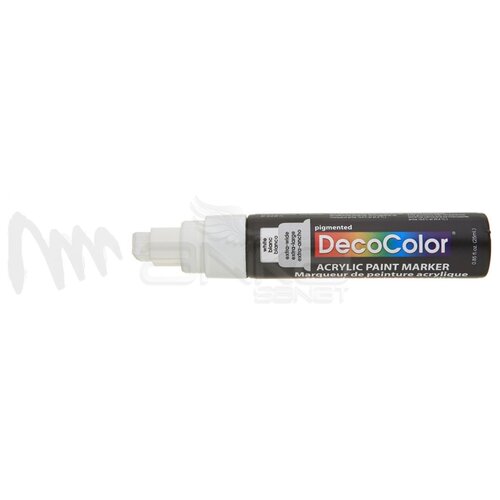 Marvy Decocolor Acrylic Jumbo Paint Marker 15mm White - White