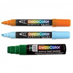 Marvy - Marvy DecoColor Akrilik Paint Marker Kesik Uç