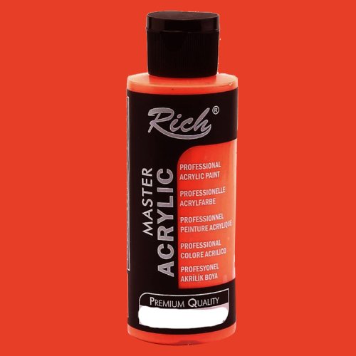 Rich Master Akrilik Boya 120ml 11376 Floresan Kırmızı