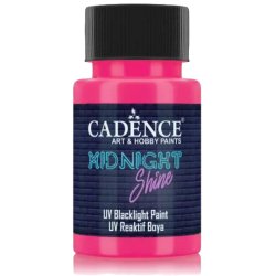 Cadence - ​​​Cadence Midnight Shine Uv Reaktif Boya MS-07 Pembe 50ml