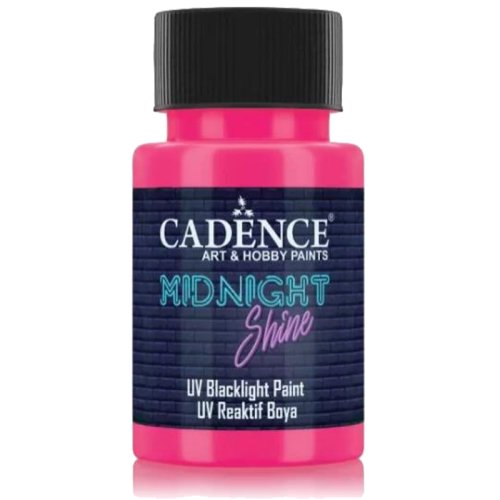 Cadence Midnight Shine Uv Reaktif Boya MS-07 Pembe 50ml - MS-07 Pembe